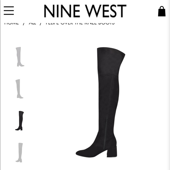 NINE WEST FELIPE OVER THE KNEE BOOTS 🖤 - Picture 2 of 5